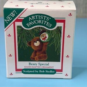 Hallmark 1987 Beary Special Handcrafted Ornament Artists’ Favorites
